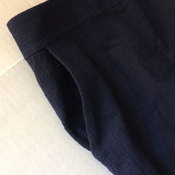 Diane Von Furstenberg Pencil Cigarette Style Navy Pants Sz 8 - Picture 15 of 16